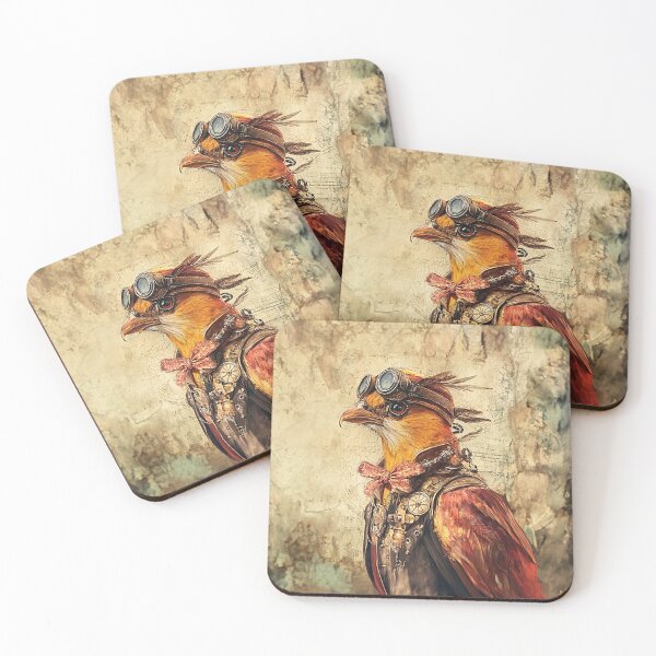 Item preview, Steampunk bird awaits new flight orders designed and sold by Made-by-Gus.