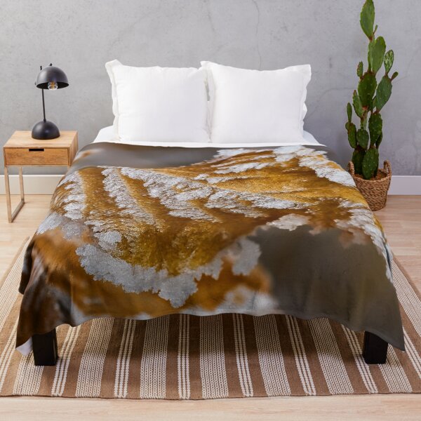 Item preview, Ice crystals on autumn leaf designed and sold by beatbieri.ch.