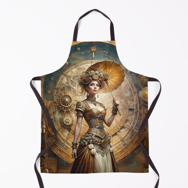 Item preview, Steampunk lady strolls through the station with an umbrella designed and sold by Made-by-Gus.