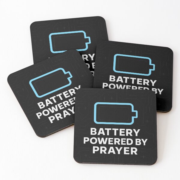 Item preview, Battery Powered by Prayer – Digital Saints Design designed and sold by LevelUpLab.