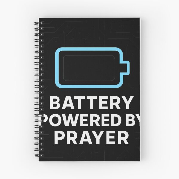 Item preview, Battery Powered by Prayer – Digital Saints Design designed and sold by LevelUpLab.