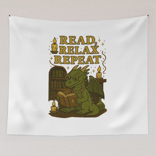 Item preview, Bookwyrm Bliss – Read, Relax, Repeat designed and sold by inkNext.