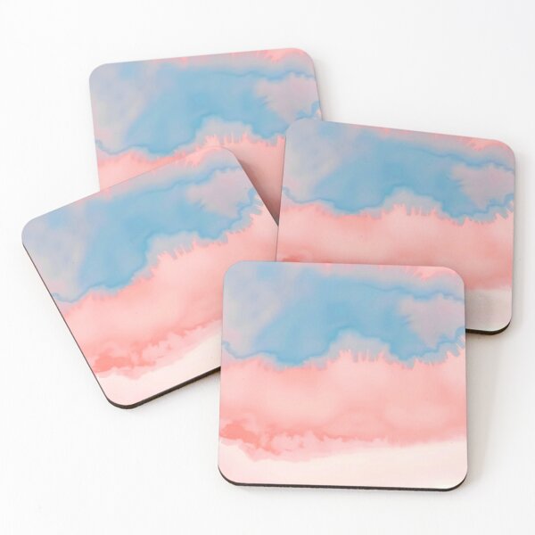 Item preview, Soft Coral Watercolor Strokes designed and sold by TheNewPixel.