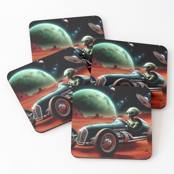 Item preview, Alien and classic old car designed and sold by Dogandesighn.