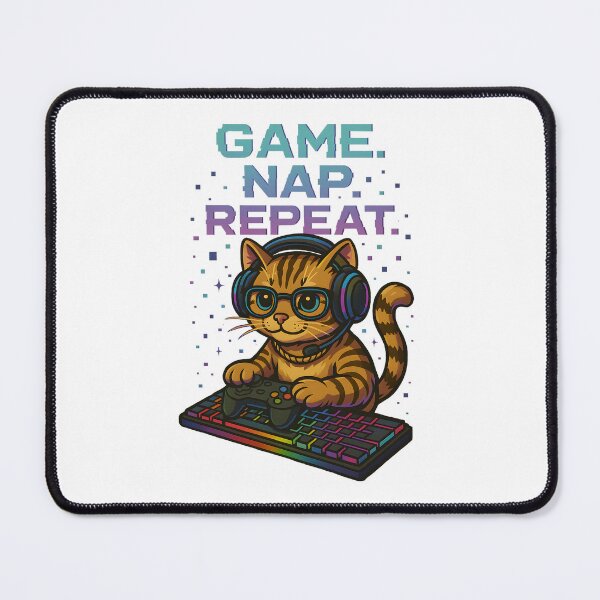 Item preview, Paws & Pixels – Game. Nap. Repeat. designed and sold by inkNext.