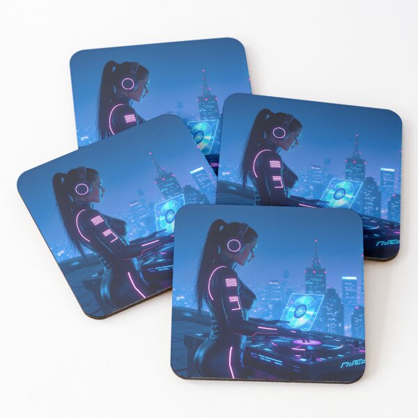 Item preview, Synthwave DJ Empress designed and sold by BGM by AI.