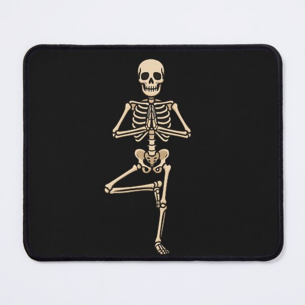 Item preview, Skeleton Doing Yoga | Funny Skeleton Yoga Pose Art | Peaceful & Ironic designed and sold by ColorSplash123.