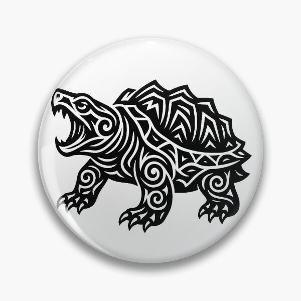 Item preview, Tribal snapping turtle  designed and sold by SpectrumShine.