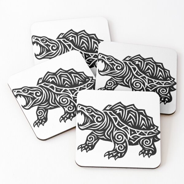 Item preview, Tribal snapping turtle  designed and sold by SpectrumShine.