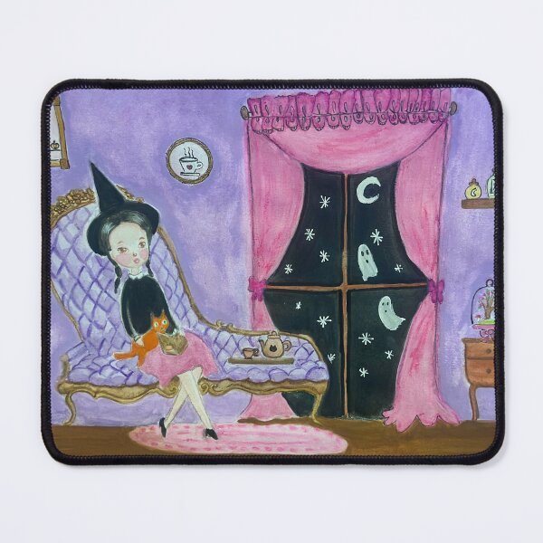 Item preview, Illustration Witch reading a book, magic art designed and sold by RosaLL.
