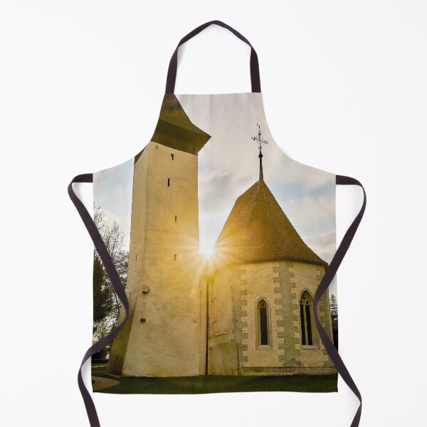Item preview, Scherzligen Church in the evening sun designed and sold by beatbieri.ch.