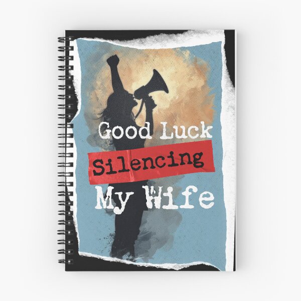Item preview, Good Luck Silencing My Wife designed and sold by JENetics Design.