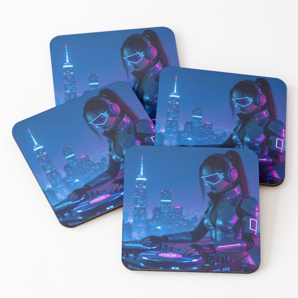 Item preview, Midnight Mix: Illuminated City DJ designed and sold by BGM by AI.
