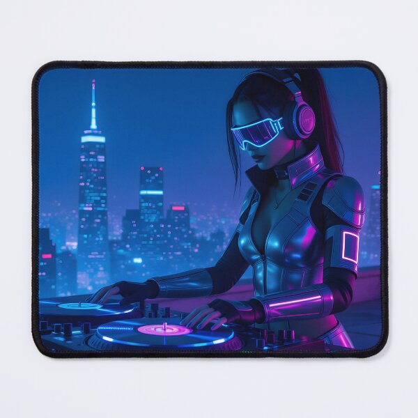 Item preview, Midnight Mix: Illuminated City DJ designed and sold by BGM by AI.