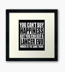 Lancer Evo Framed Print