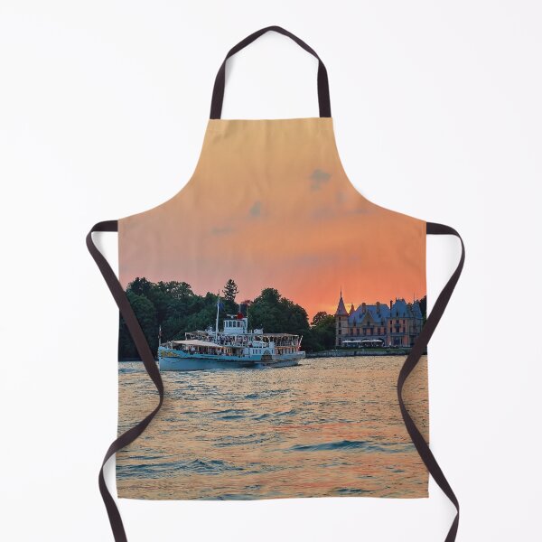 Item preview, DS Blümlisalp in the sunset in front of Schadau Castle designed and sold by beatbieri.ch.