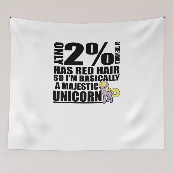Item preview, Only 2% of the World Has Red Hair So I'm Basically a Majestic Unicorn designed and sold by TeeTimeGuys.