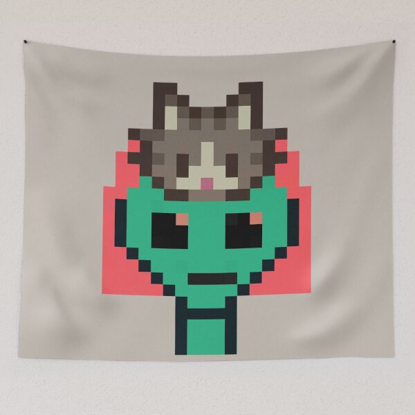 Item preview, 8bit Alien 00017: Kitten & Coral Cutie designed and sold by 8bit Alien.