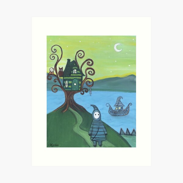 Where The Owls Wait Art Print
