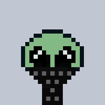 Artwork thumbnail, 8bit Alien 00020: Bandana Blaster by 8bit Alien