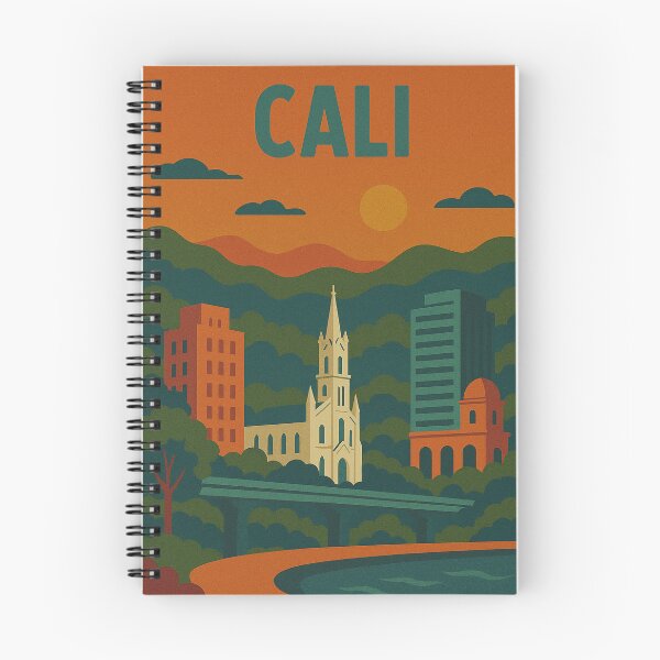 Item preview, Colorful Cali Retro Travel Poster | Digital Pop Art Wall Decor | Vintage-Inspired Colombia City Print | Bold Cali Cityscape Art designed and sold by PaintedPixels01.