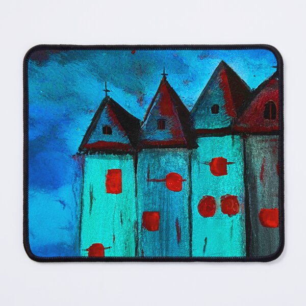 Item preview, blue city red moon designed and sold by shopcherry.