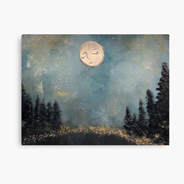 moon friend Canvas Print