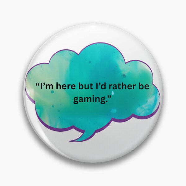 Item preview, "I'm Here but I'd Rather be Gaming." designed and sold by WiseGuyWarehouse.