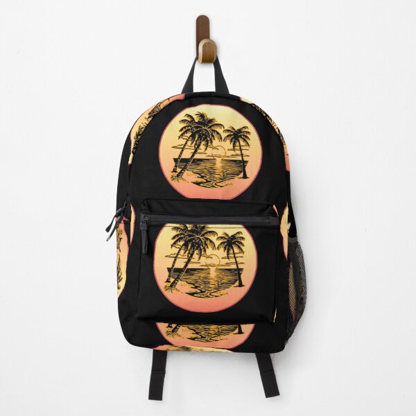 Item preview, Outlined Tropical Silhouette /Sunset designed and sold by joztees.