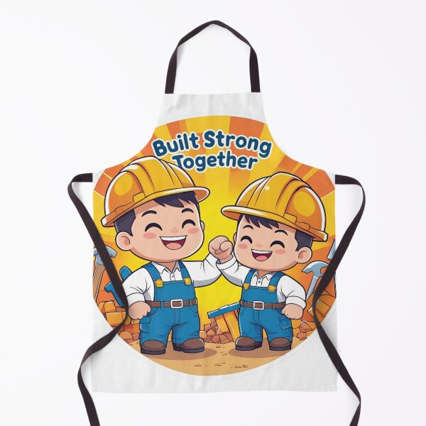 Item preview, Construction Engineer Father and Son - Cute Heartwarming Cartoon Design Art V1 | Matching Dad & Son Gift designed and sold by mimicrafts516.