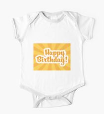 Happy Birthday One Piece - Short Sleeve