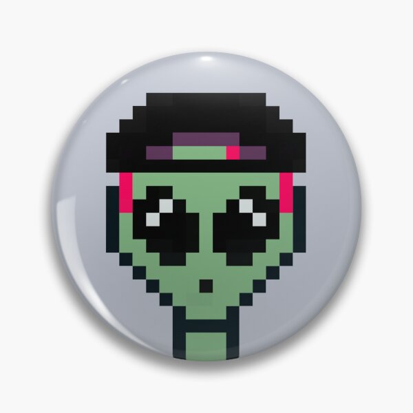 Item preview, 8bit Alien 00015: Diamond Eyes & Purple Vibes designed and sold by 8bit Alien.