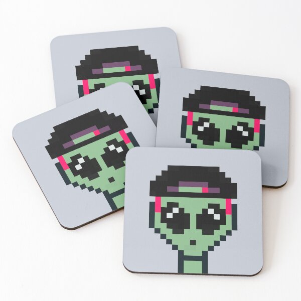 Item preview, 8bit Alien 00015: Diamond Eyes & Purple Vibes designed and sold by 8bit Alien.