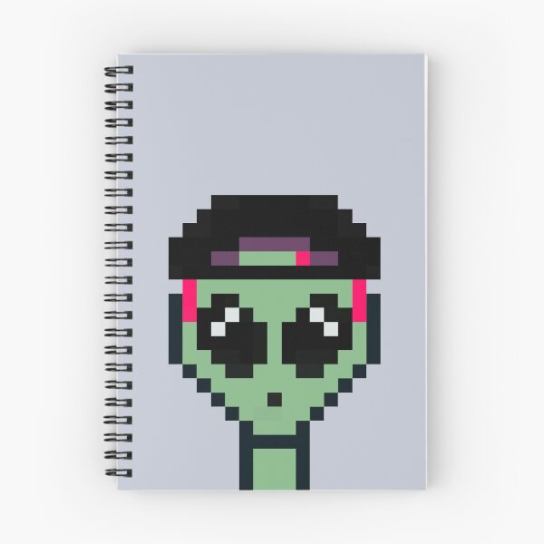 Item preview, 8bit Alien 00015: Diamond Eyes & Purple Vibes designed and sold by 8bit Alien.