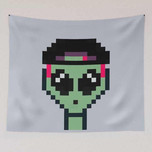 Item preview, 8bit Alien 00015: Diamond Eyes & Purple Vibes designed and sold by 8bit Alien.