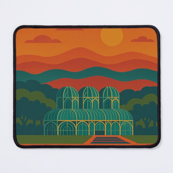 Item preview, Vibrant Digital Retro Pop Art Travel Poster Featuring Curitiba Skyline and Landmarks designed and sold by PaintedPixels01.