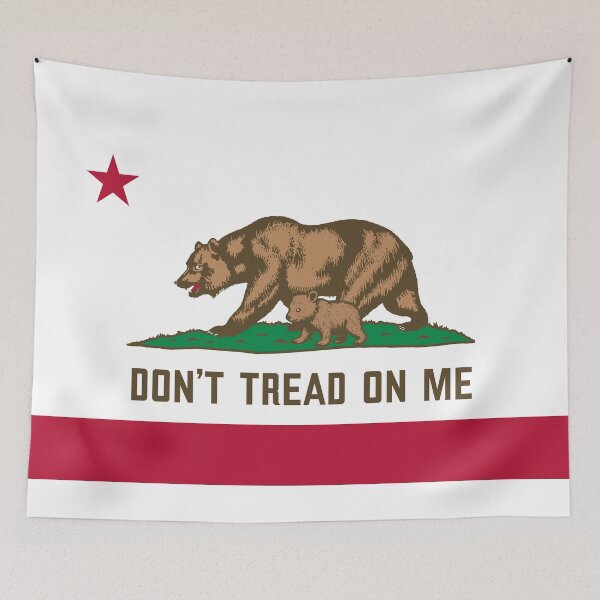 Item preview, California "DON'T TREAD ON ME" Protest Flag designed and sold by TravelBadge.