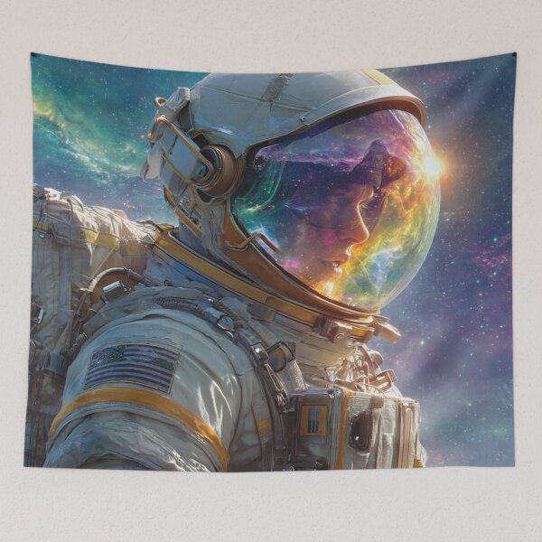 Item preview, astronaut in space designed and sold by artsy artistry.