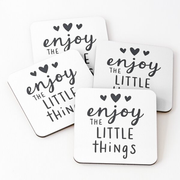 Item preview, Enjoy the Little Things – Minimal Inspirational Quote Tee designed and sold by GRITMOOD.