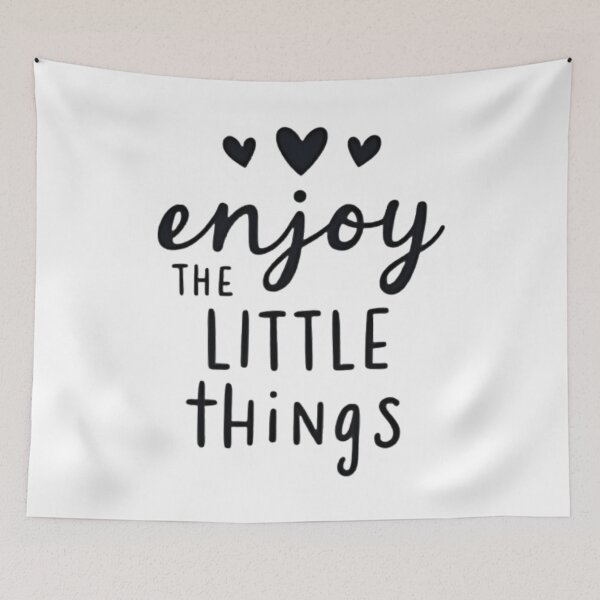 Item preview, Enjoy the Little Things – Minimal Inspirational Quote Tee designed and sold by GRITMOOD.