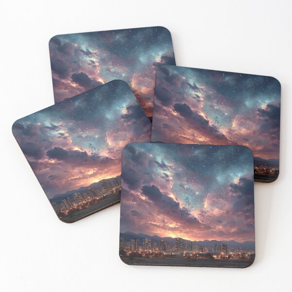 Item preview, galaxy above the city designed and sold by artsy artistry.