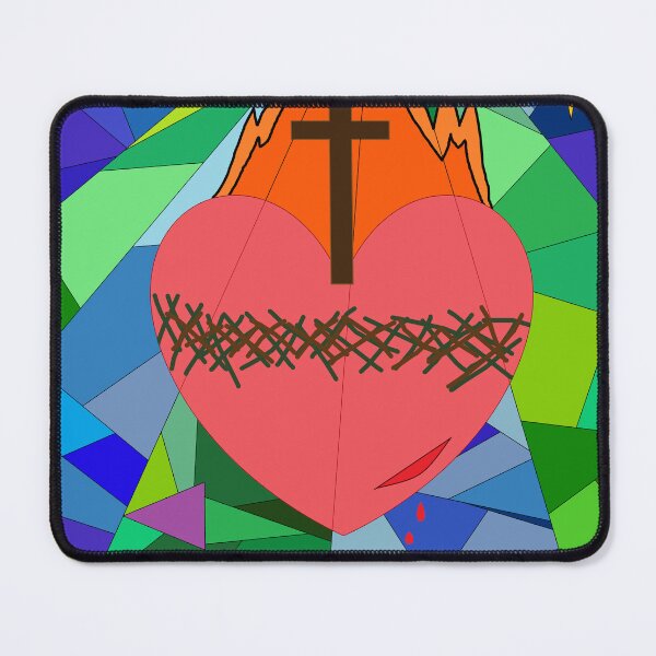 Item preview, Sacred Heart Stained Glass designed and sold by Eucharist Expressions .