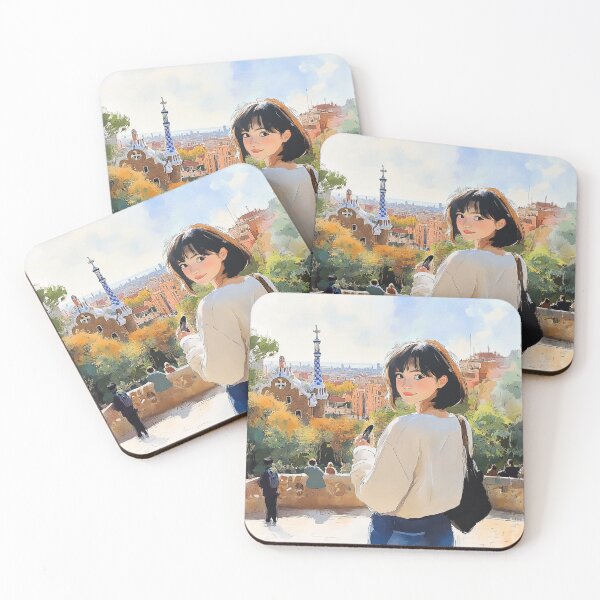 Item preview, Colors of Catalonia – Autumn Light in Park Güell designed and sold by qchbells.