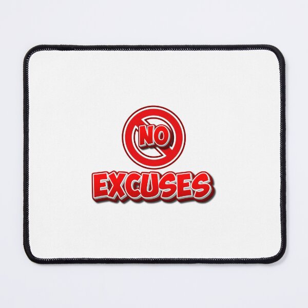 Item preview, No Excuses – Red Circle Bold Gym Motivation Design designed and sold by GRITMOOD.
