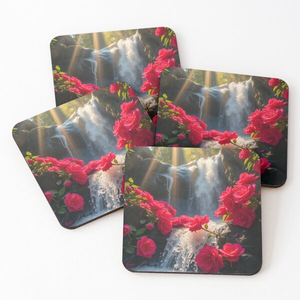 Item preview, forest and flowers red designed and sold by Storevippink90.