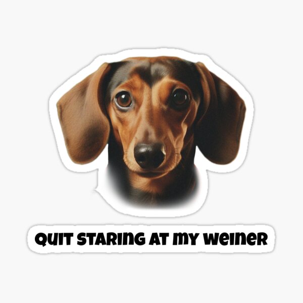 Item preview, Quit staring at my weiner designed and sold by Minerbetter.