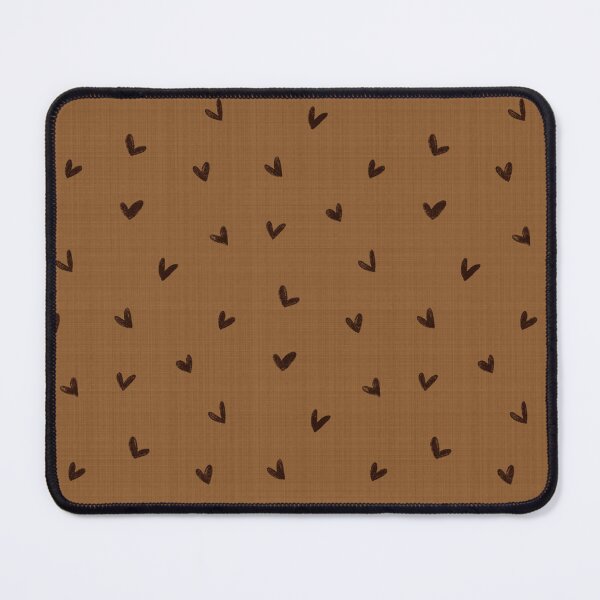Item preview, Scattered Chalk Hearts on Warm Brown designed and sold by namibear.