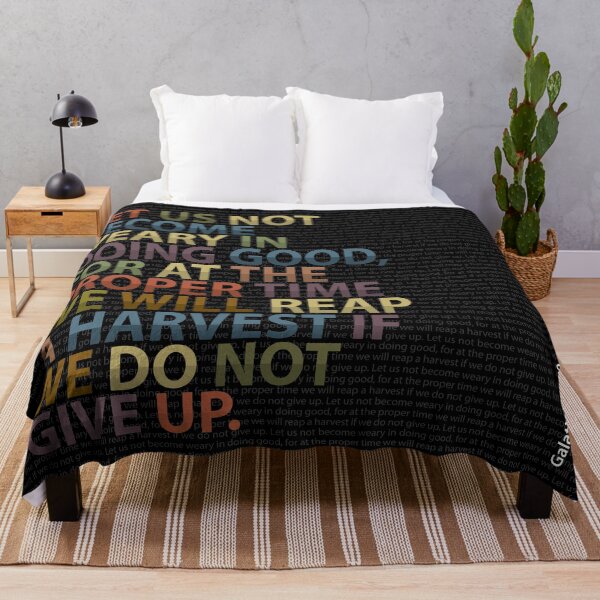 Item preview, Do Not Grow Weary - Bold Scripture on Black (Galatians 6:9) designed and sold by Katherine Ann.