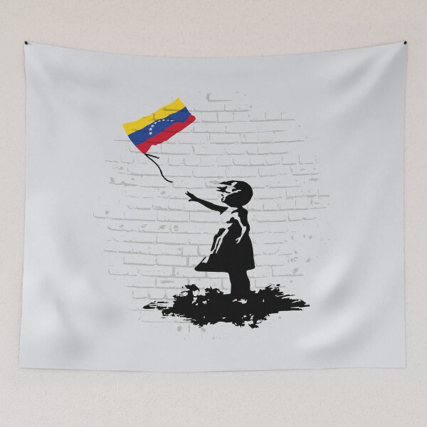 Item preview, Leaving Venezuela, Bansky girl designed and sold by LatinoPower.