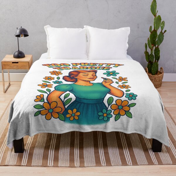 Item preview, Too Pretty to Argue – Retro Feminine Power Design designed and sold by Nuvijo.